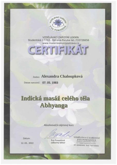 Certifikát