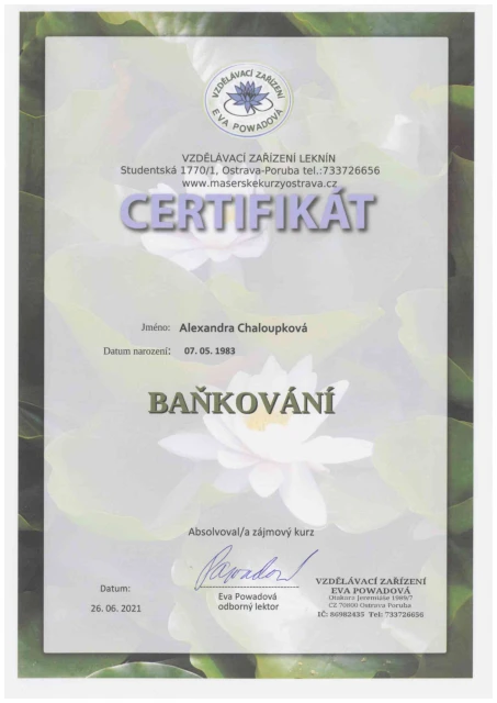 Certifikát