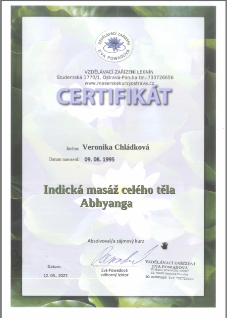 Certifikát